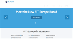 Desktop Screenshot of fit-europe.org